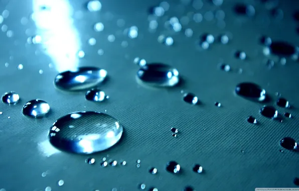 Water, drops, surface, after the rain