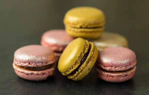 Cookies, sweet, macaron, almond