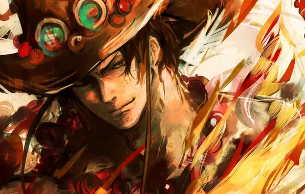 Hat, guy, One Piece