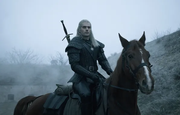 Look, horse, sword, male, The Witcher, The Witcher, Geralt, Henry Cavill