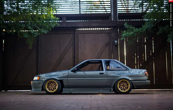 Toyota, AE86, 1986, Corolla, F Zero 2 wheels, AME Wheels