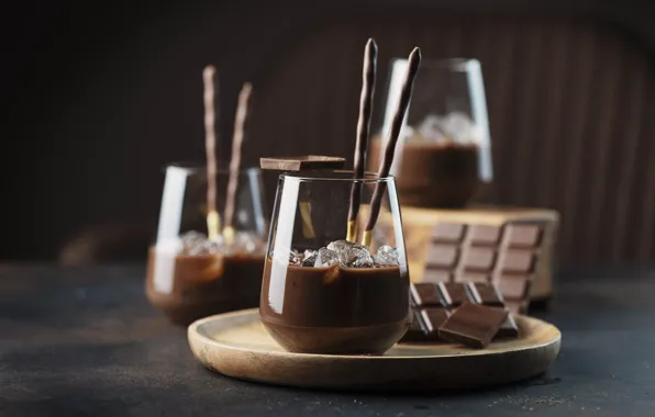 Ice, drink, chocolate, liqueur, Oxana Denezhkina