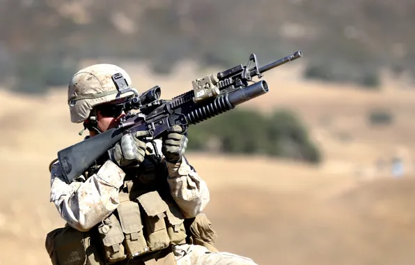 Picture training, United States Marine Corps, medium machine gun