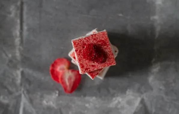 Berries, cake, dessert