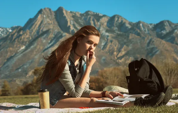 Picture nature, face, model, hair, Laura