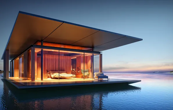Picture Room Design, Architecture Design, Floating House, Houseboat Ideas, Dream Home, Scenic View