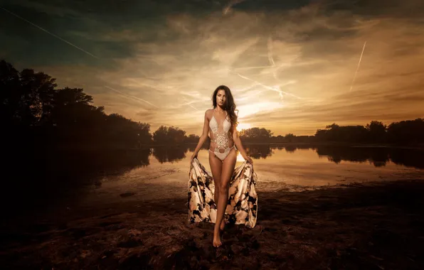 Swimsuit, girl, tattoo, legs, Aleksandar Jovanovic