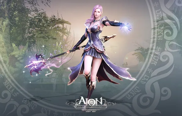 Picture girl, magic, magic, beauty, Aion