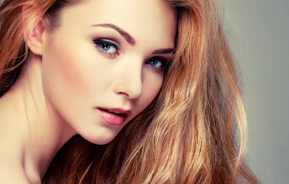 Look, girl, model, hair, makeup, make up