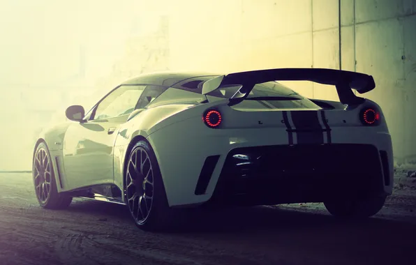 Lotus, light, white, road, evora, back, gte