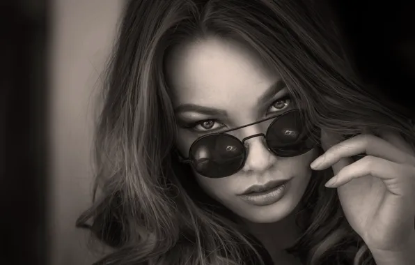 Look, girl, hair, glasses, Joachim Bergauer