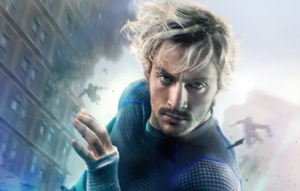 Picture fiction, superhero, comic, Aaron Taylor-Johnson, Aaron Taylor-Johnson, Quicksilver, Pietro Maximoff, Avengers: Age of Ultron