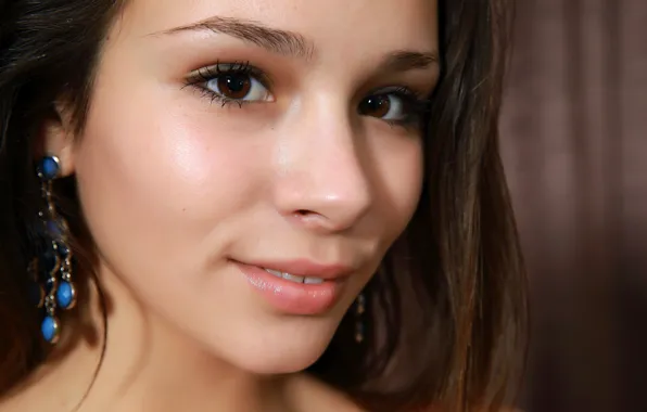 Picture face, model, earrings, Alma, Emmy, Arina F