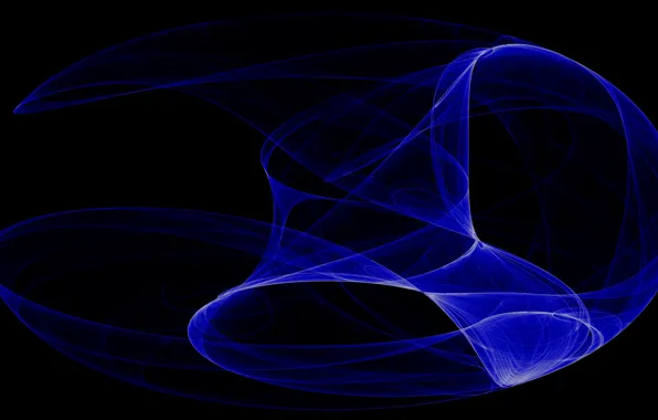 Abstraction, divorce, black background, blue color