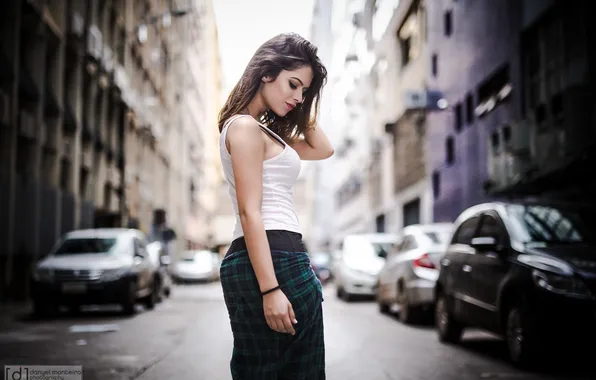 Machine, pose, street, model, skirt, portrait, home, makeup
