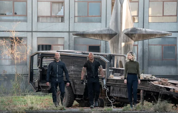Picture machine, trio, abandoned building, Fast & Furious Presents: Hobbs & Shaw, The fast and the …