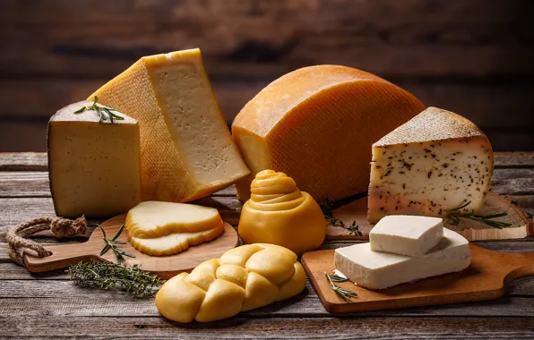 Greens, Board, cheese, pieces, a lot, cutting, cheese, cuts