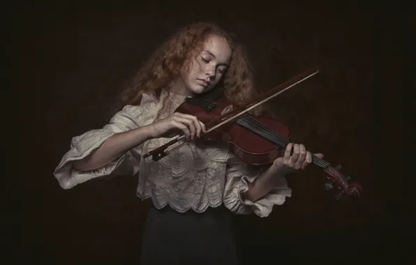 Violin, girl, Violin girl
