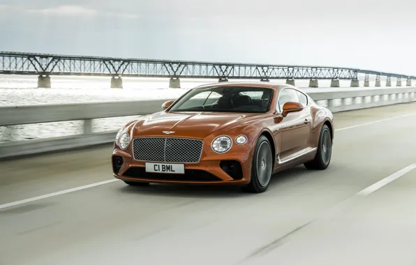 Bridge, coupe, speed, Bentley, 2019, Continental GT V8