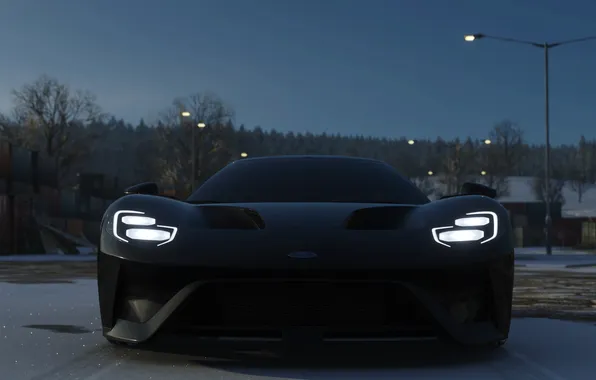 Picture car, black cars, video games, Forza, Forza Horizon 4, screen shot