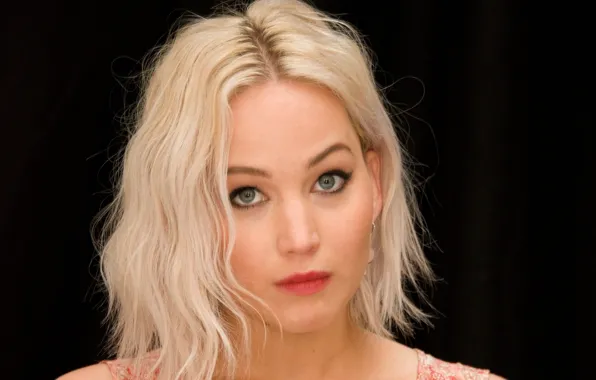 Picture look, face, beauty, actress, blonde, Jennifer Lawrence