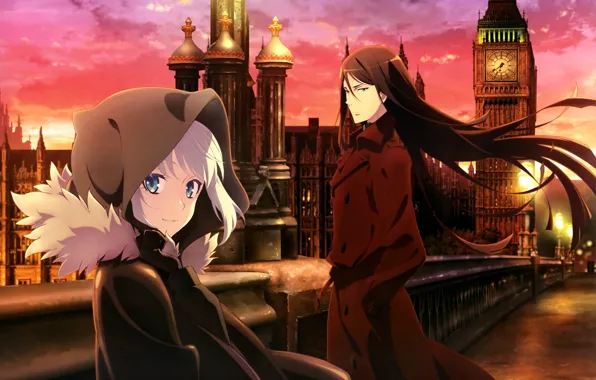 Girl, the city, guy, two, gray, tagme (artist), lord el-melloi ii, lord el-melloi ii case …