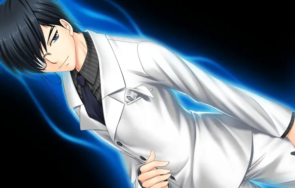 Sword, anime, art, guy, Rewrite