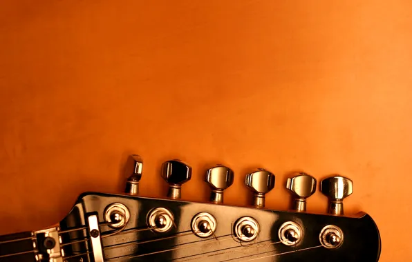 Guitar, strings, pick