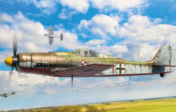Germany, fighter, the Wehrmacht, Luftwaffe, Focke-Wulf Fw 190, Fw 190D-9