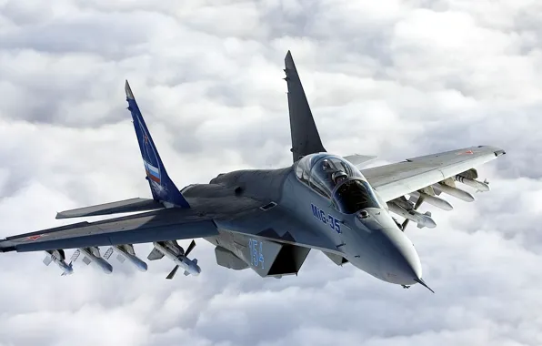 Aviation, Wallpaper, fighter, MiG, MiG - 35 Fulcrum F, Samolet
