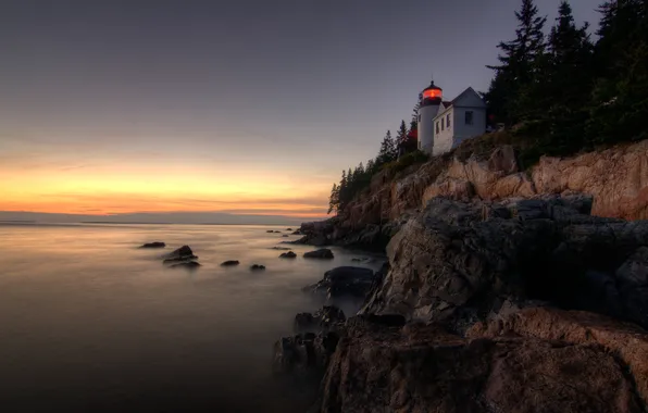 Landscape, Acadia National Park, Bass Harbor Head Lighthouse