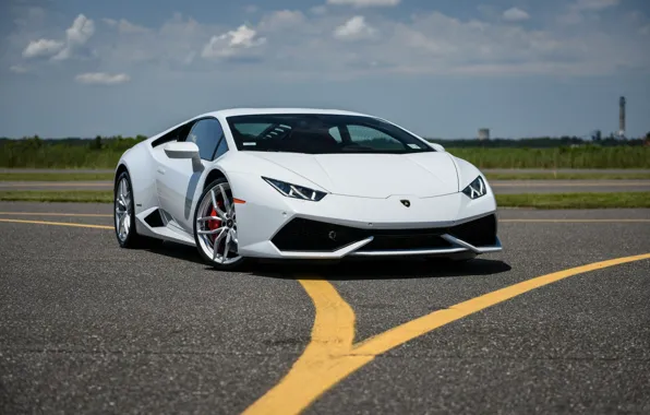 Picture Lamborghini, white, Huracan, LP610