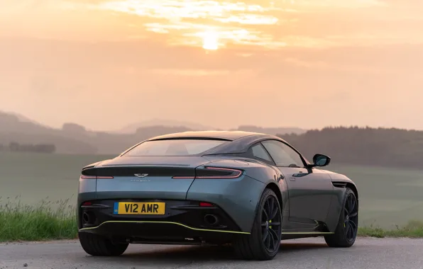 Sunset, Aston Martin, rear view, 2018, DB11, AMR, Signature Edition