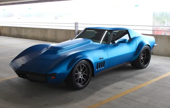 Picture Corvette, Chevrolet, 1969, Stingray, Wheels, Concave, Forgeline, GA3C