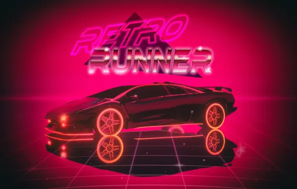 Music, Lamborghini, 80s, Neon, Diablo, 80's, Synth, Retrowave