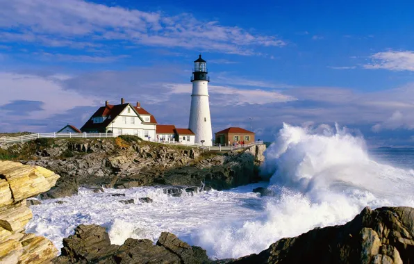 Lighthouse, Maine, Portland