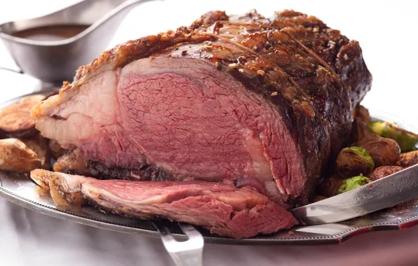 Meat, sauce, juicy