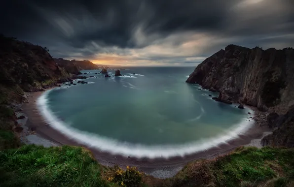 Sea, beach, rocks, Bay, excerpt, Bay