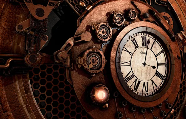Arrows, graphics, watch, mechanism, figures