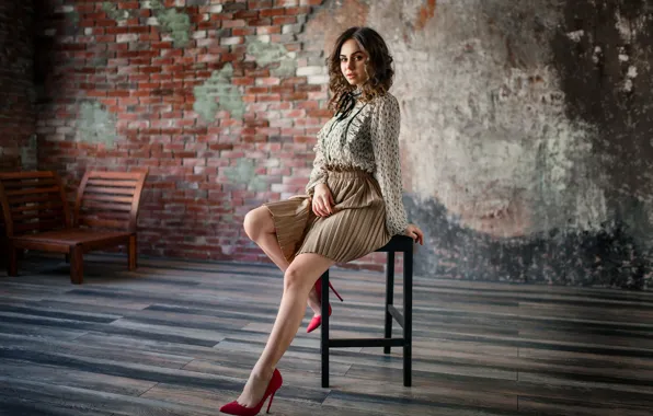 Girl, pose, Anastasia, Alexey Yuriev