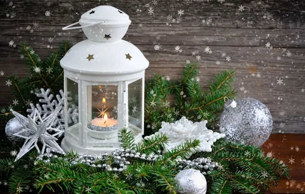 Ball, spruce, candles, Christmas, flashlight, New year, bump, Christmas