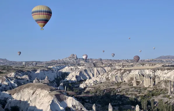 Mountains, balls, sport