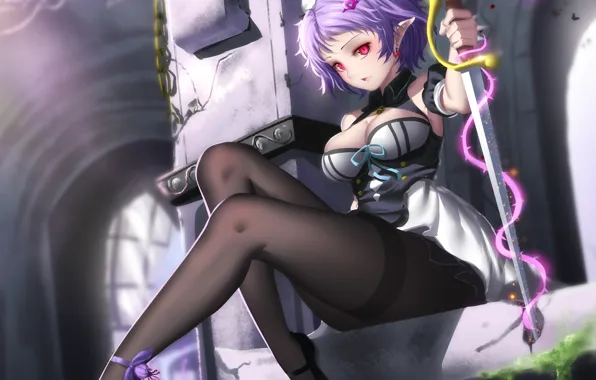 Girl, sword, vampire, Owari no Seraph, The last Seraphim