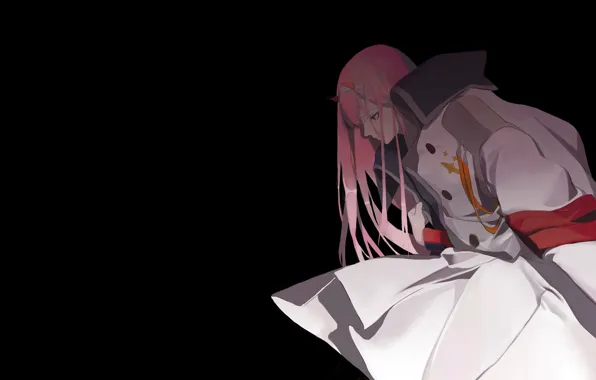 Girl, night, darkness, cloak, 002, Darling In The Frankxx, Cute in France, Zero Two