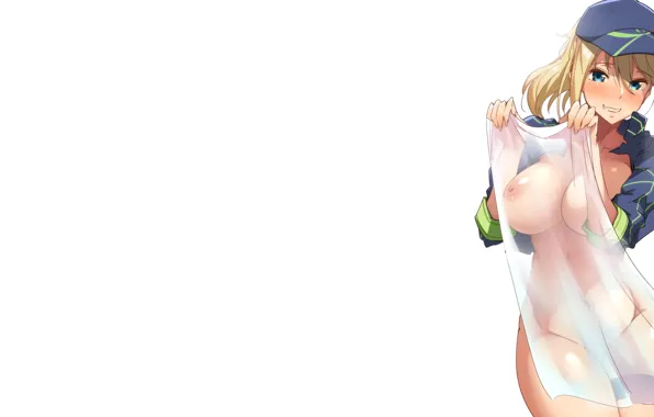 Girl, sexy, nipples, boobs, anime, beautiful, short hair, pretty