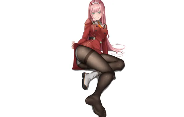 Girl, anime, art, legs, kalgotki, 002, Darling In The Frankxx, Cute in France