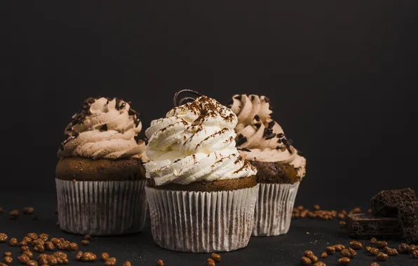 Chocolate, decoration, fancy, cupcakes, toppings