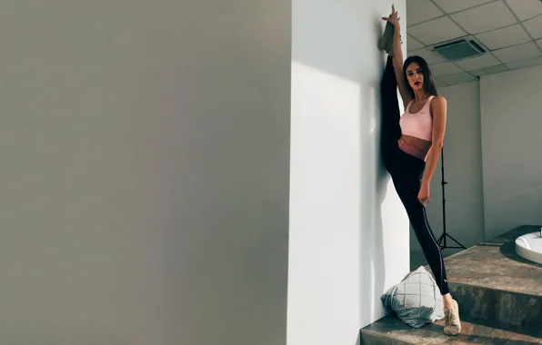Girl, long hair, beautiful, pretty, dancer, brunette, attractive, handsome