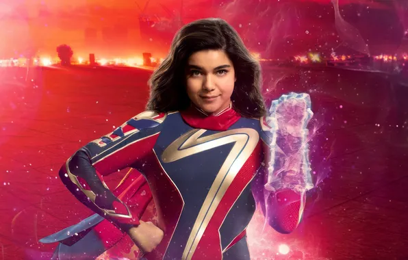 Fiction, costume, poster, comic, MARVEL, Ms. Marvel, Kamala Khan, Iman Vellani