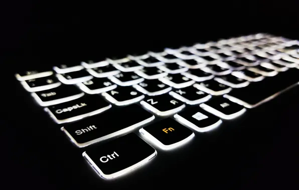 Technique, backlight, keyboard, laptop